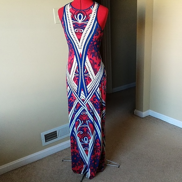 Bisou Bisou Dresses & Skirts - Tribal Print Maxi Dress